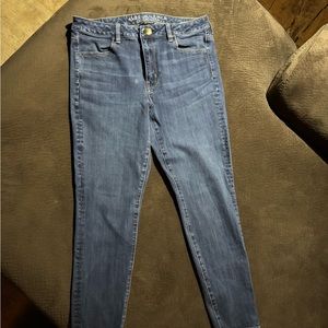 - American Eagle Outfitter Jeans - Dark Blue - 360 Super Stretch - Size 10 Short